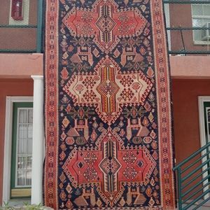 Handmade antique kilim 12'' x 6'